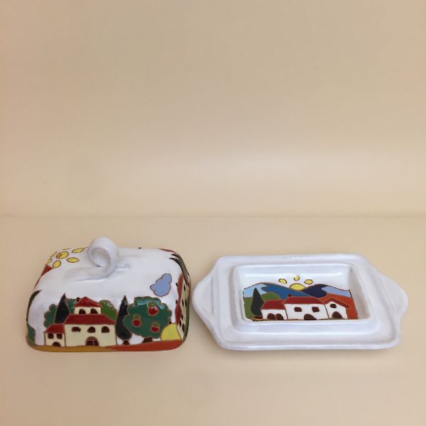 NW109A 20 - Butter dish with lid cm. 20l naif day